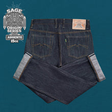 Load image into Gallery viewer, Sage Origin Series : Argente 15oz Sanforized Deep Indigo Silver Selvedge