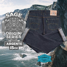 Load image into Gallery viewer, Sage Origin Series : Argente 15oz Sanforized Deep Indigo Silver Selvedge