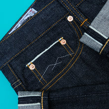 Load image into Gallery viewer, Silverstorm 18oz Unsanforized Extra Deep Indigo Selvedge