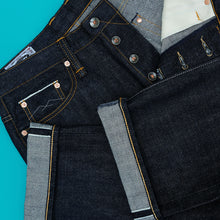 Load image into Gallery viewer, Silverstorm 18oz Unsanforized Extra Deep Indigo Selvedge