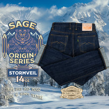 Load image into Gallery viewer, Origin Series : Stormveil 14oz Sanforized Deep Indigo