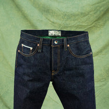 Load image into Gallery viewer, The Green Hemp 25oz 50% Hemp Blend Deep Indigo x Green Selvedge Denim