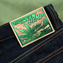 Load image into Gallery viewer, The Green Hemp 25oz 50% Hemp Blend Deep Indigo x Green Selvedge Denim