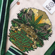 Load image into Gallery viewer, The Green Hemp 25oz 50% Hemp Blend Deep Indigo x Green Selvedge Denim