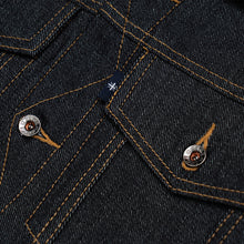 Load image into Gallery viewer, Trackster Type III 14oz Deep Indigo Denim Jacket