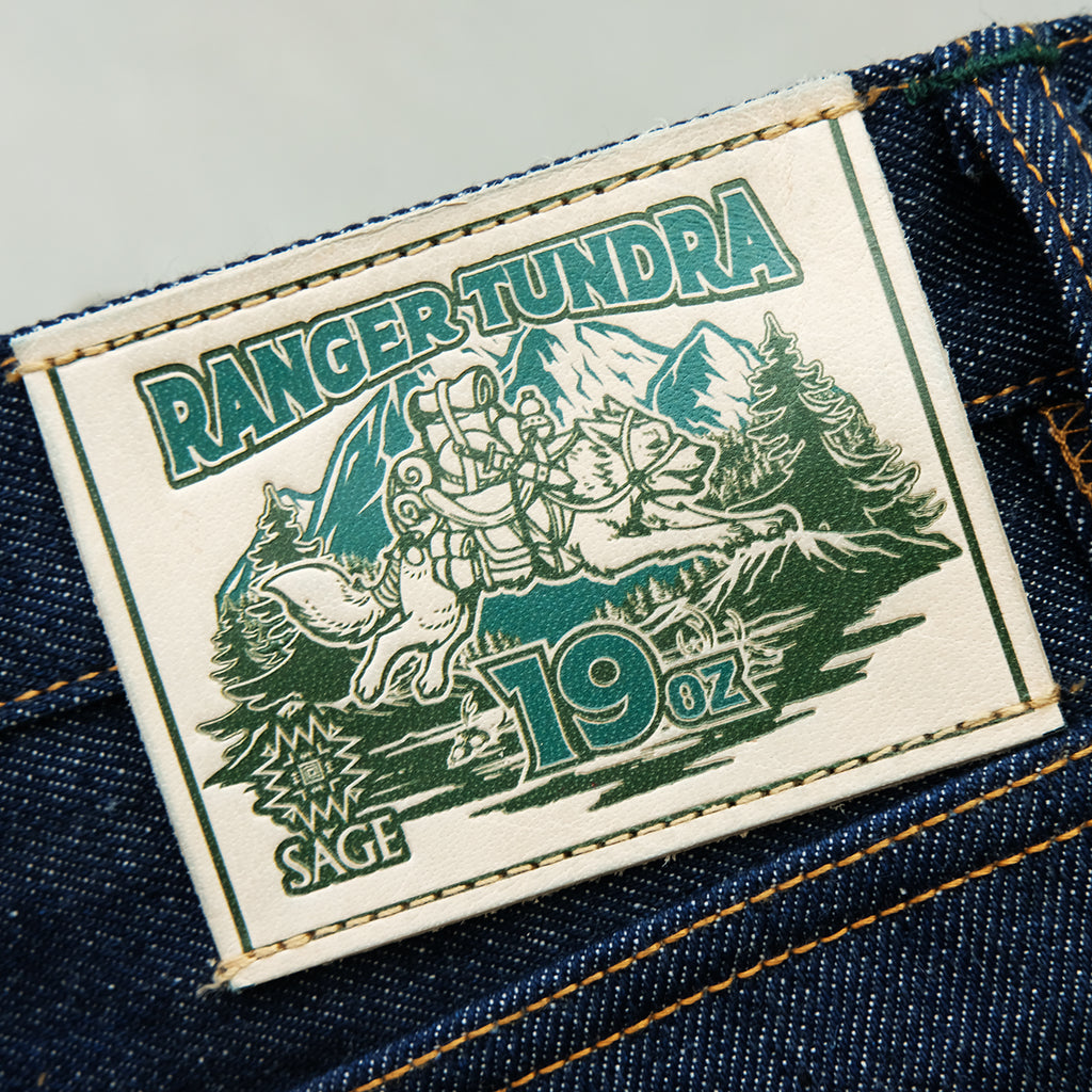Sage Ranger Tundra 19oz Unsanforized Deep Indigo Selvedge Denim
