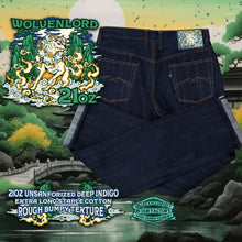 Load image into Gallery viewer, Wolvenlord 21oz Unsanforized Extra Deep Indigo