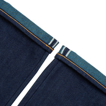 Load image into Gallery viewer, Dragonspring 20oz Unsanforized Deep Indigo x Twisted Azure Blue &amp; Green
