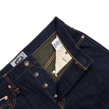 Load image into Gallery viewer, Everfall 20oz Unsanforized Deep Indigo x Twisted Green &amp; Brown