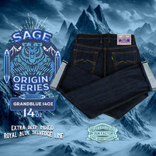 Load image into Gallery viewer, Sage Origin Series : Grandblue 14oz Sanforized Deep Indigo Selvedge