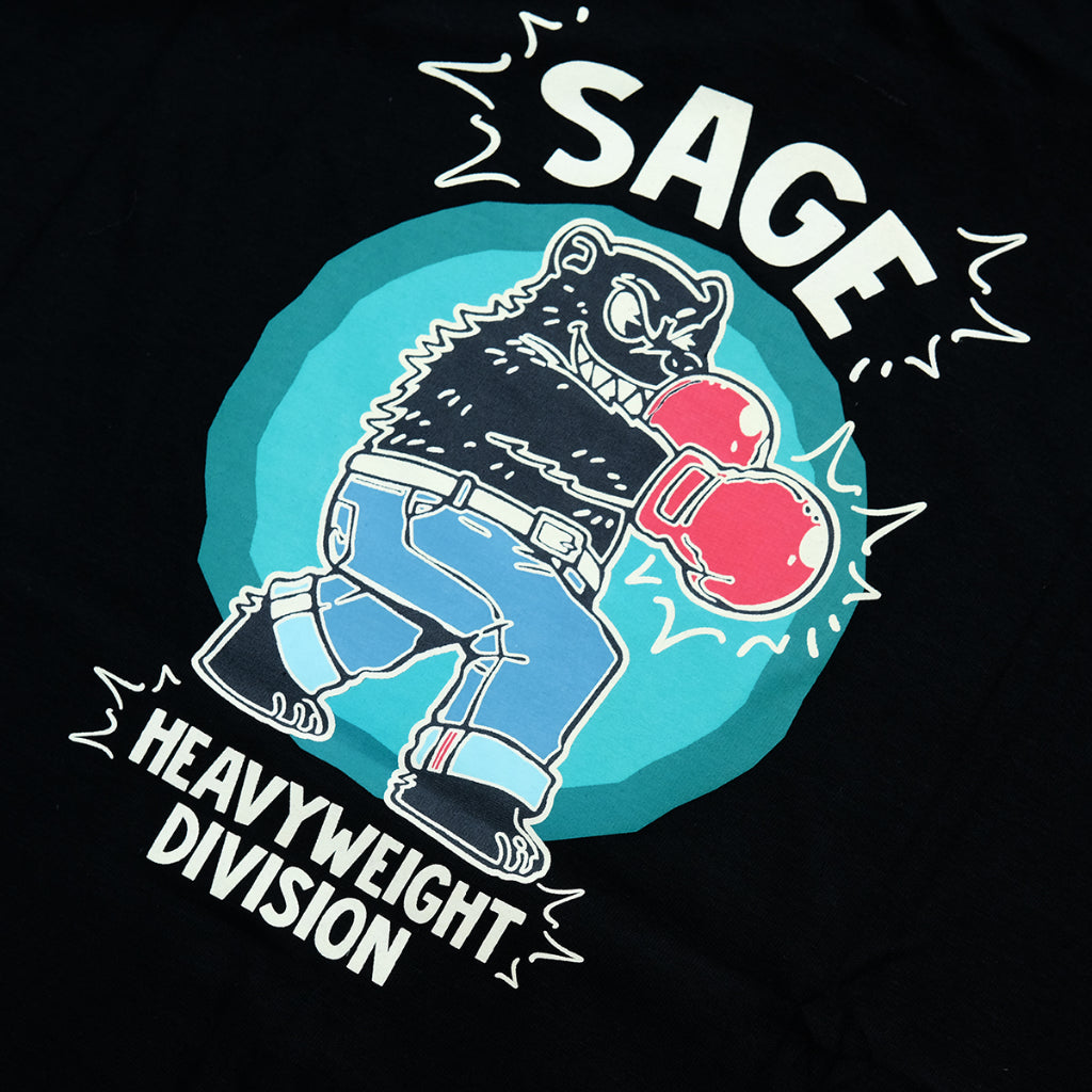 Sage Heavyweight Division Black Tees